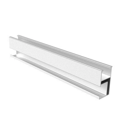 White Solar Panel Mounting Rail